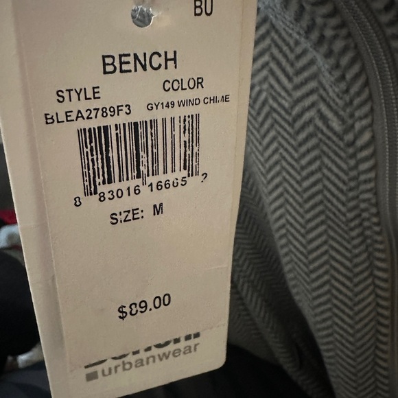 Gray Herringbone Zip-Up Jacket Bench brand - Picture 6 of 6